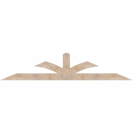 Ekena Millwork Richland Smooth Timber Gable Bracket, Douglas Fir, 108"W x 22"H x 3 1/2"D x 5 1/2"F, 5/12 Pitch GBW108X22X0406RIC00SDF
